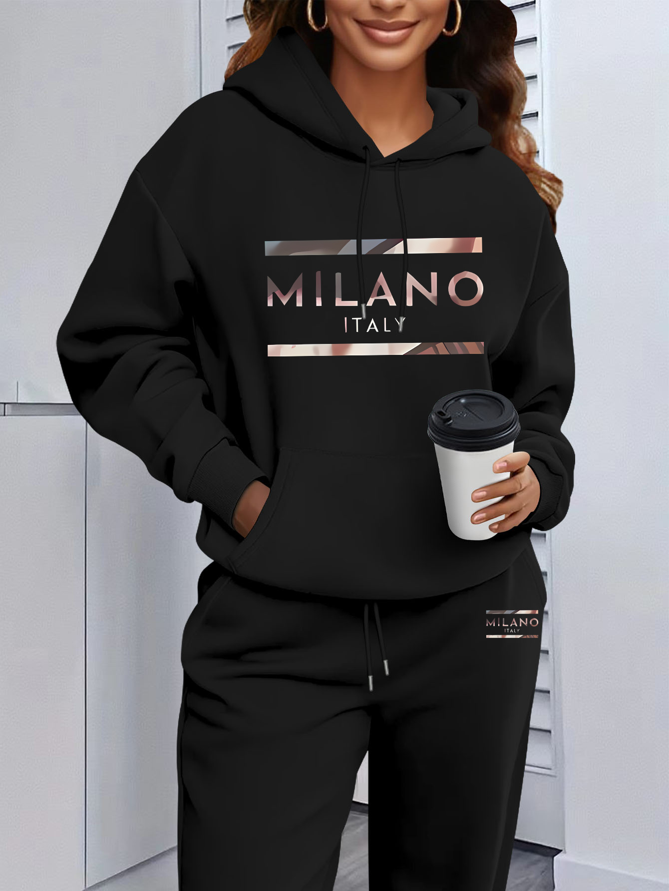 2026 Kadın Baskılı Kapüşonlu S - Winter Clothing For Women incelemesi ve fiyatı