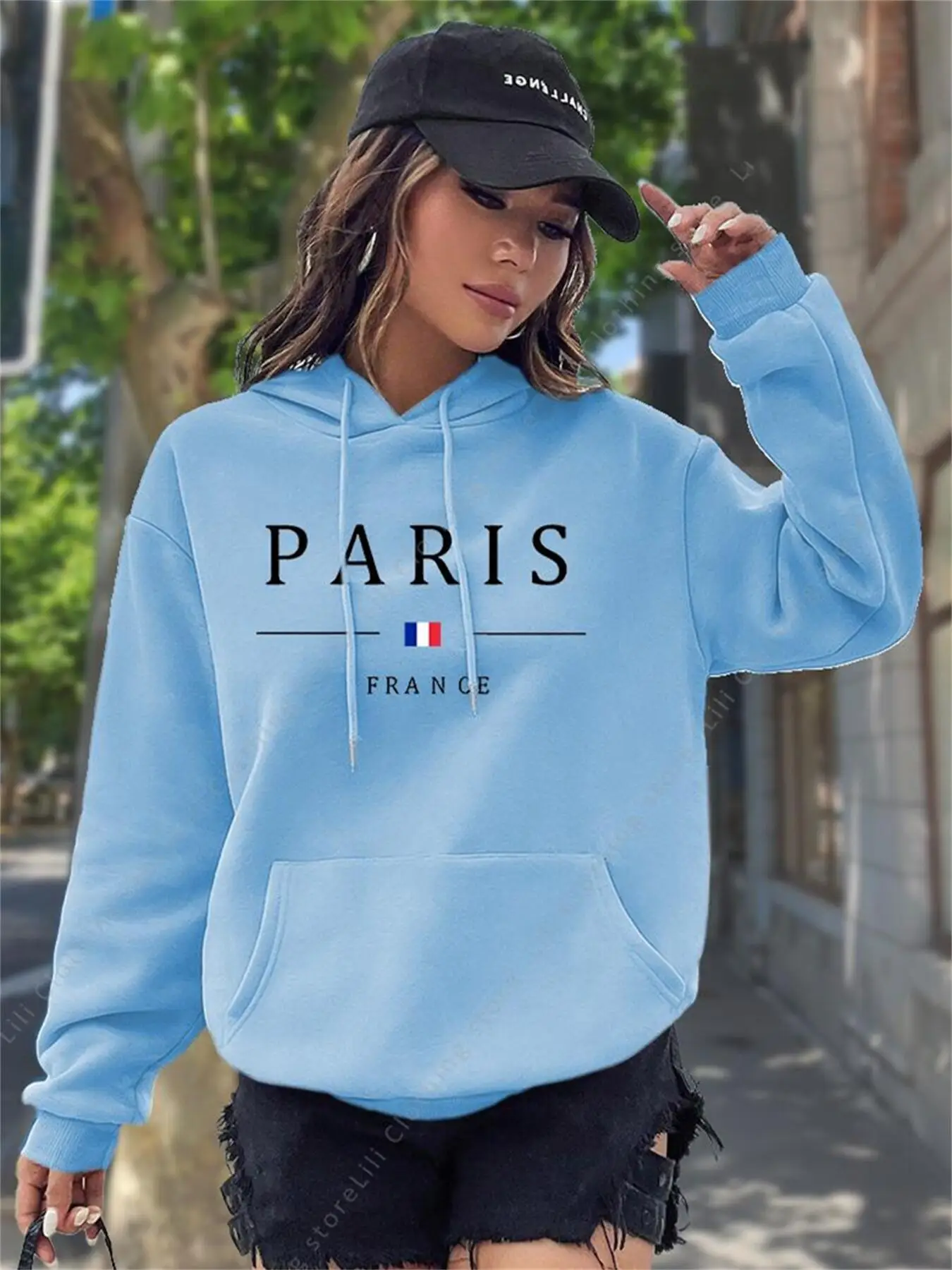 PARIS Grafik Harfli Kapüşonlu  - Winter Clothing Drawing incelemesi ve fiyatı
