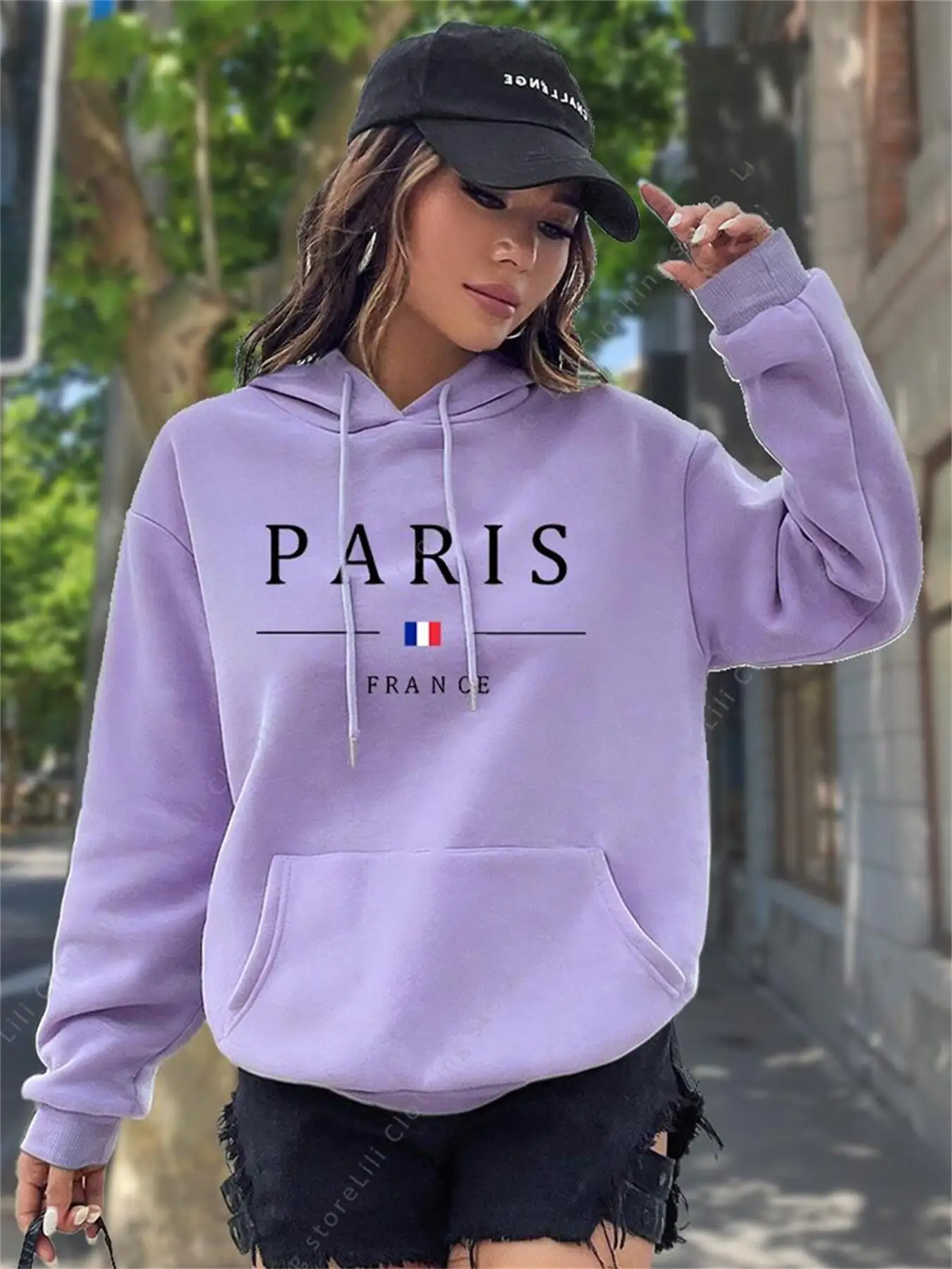 PARIS Grafik Harfli Kapüşonlu  - Winter Clothing Drawing incelemesi ve fiyatı